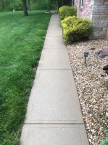 concrete walkway cleaning after power washing and sealing arnold, MO