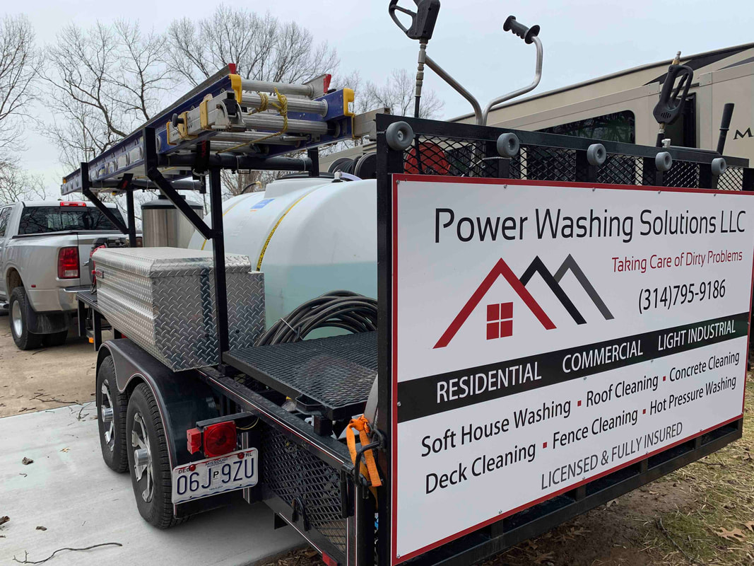 power washing solutions llc truck in jefferson county, mo